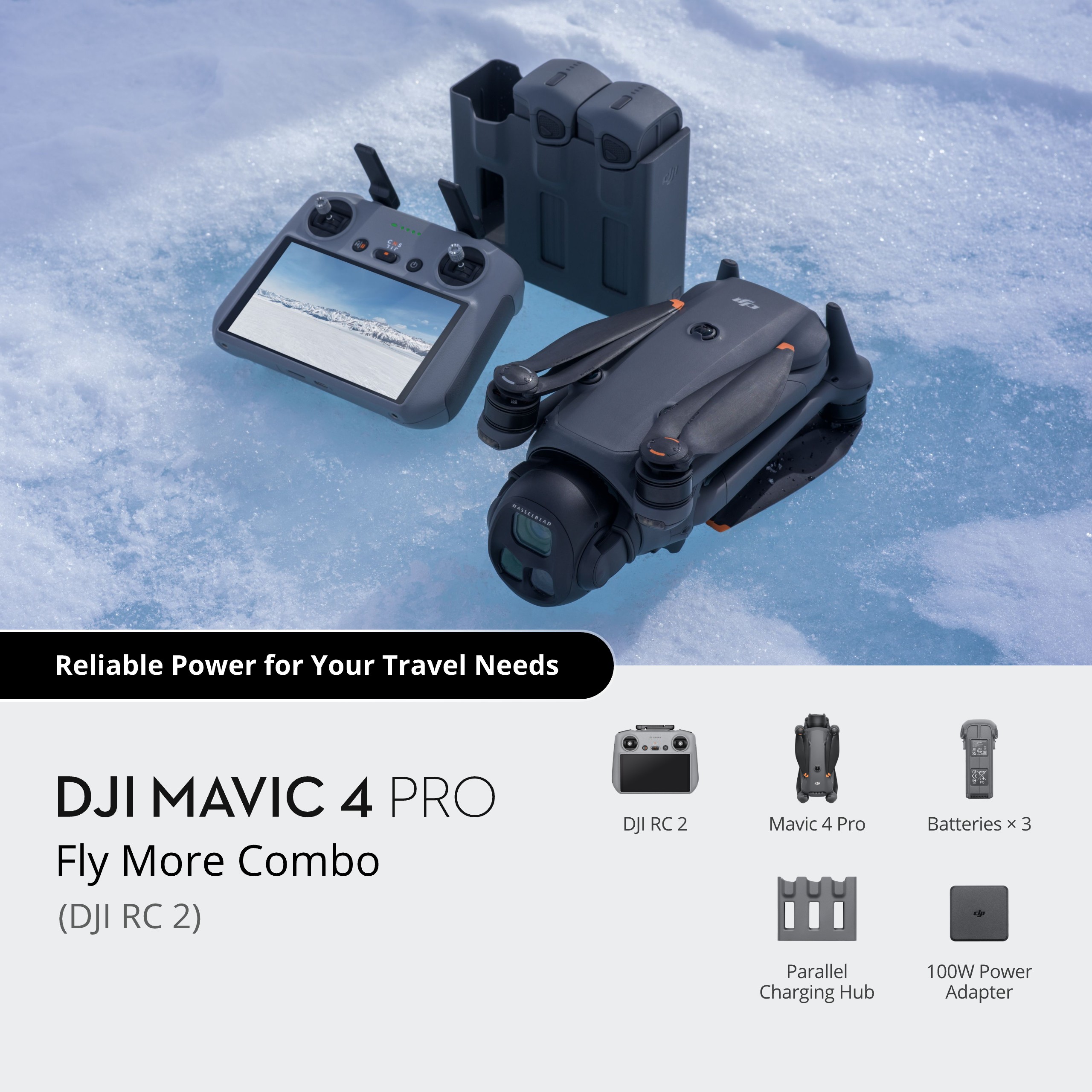 DJI Mavic 4 Pro Fly More Combo (DJI RC 2) - Stabisys